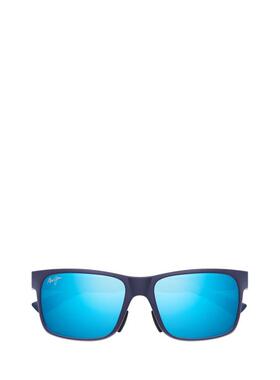 代购MauiJim男士太阳镜防紫外线偏光清晰视野抗眩光方形蓝色镜片
