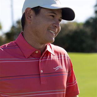 red day sun Stripe条纹柔软透气男款 高尔夫Polo衫 Jupiter 代购