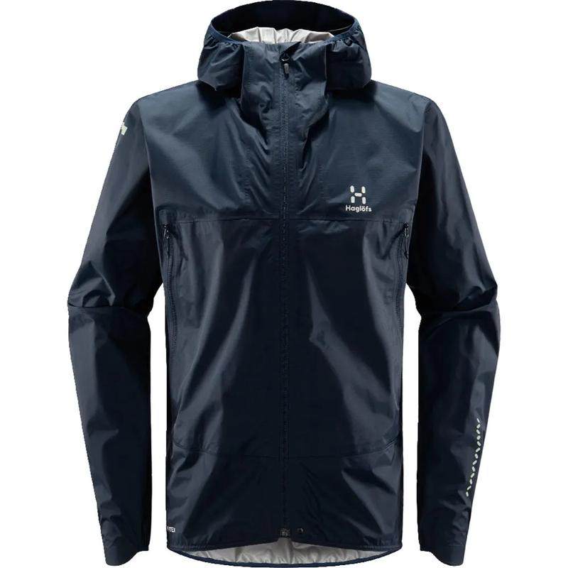 代购HAGLOFS男士冲锋衣防水防风透气硬壳外套连帽长袖户外夹克