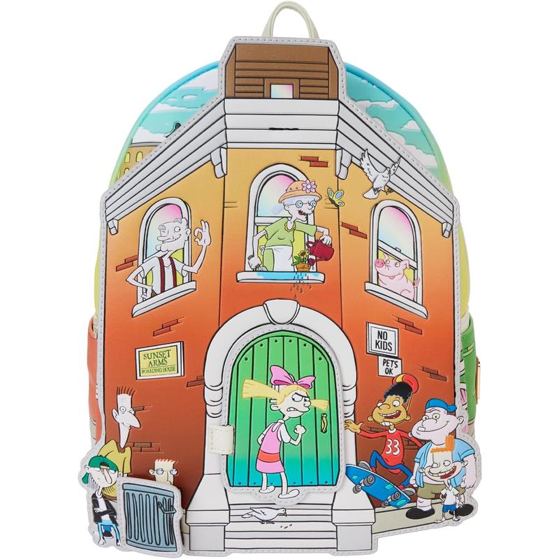 代购Loungefly女士双肩包轻便收纳多口袋设计防泼水表面