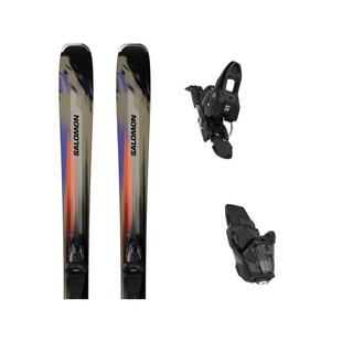 代购SALOMON萨洛蒙男士滑雪板防滑减震轻量化碳纤维双板固定器