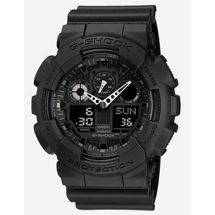 卡西欧G-Shock 直邮专柜男生黑武士抗震耐磁防水手表GA100-1A1