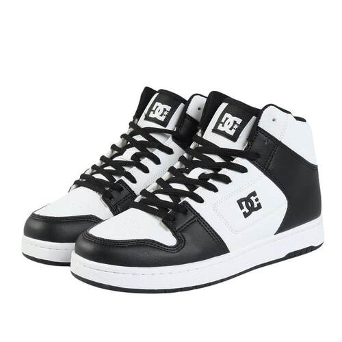 日本代购DC SHOES男士运动休闲鞋耐磨抓地力强高帮黑白配色
