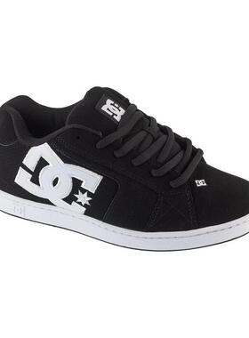 代购DC SHOES男士滑板鞋耐磨轻便缓震防滑黑色白色织物材质