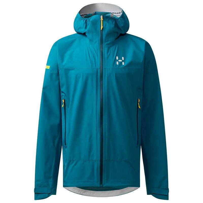 代购HAGLOFS男士冲锋衣防水防风透气户外夹克连帽长袖防风外套