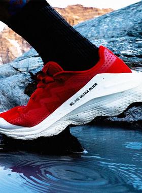 代购salomon S/LAB ULTRA GLIDE萨洛蒙舒适稳定柔软红色男女越野