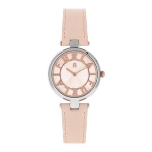 代购FURLA芙拉男士腕表计时夜光日期走时皮带金属粉色防水商务