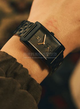 代购MVMT Newporter 方形精致极简超薄舒适商务休闲日常黑色男款