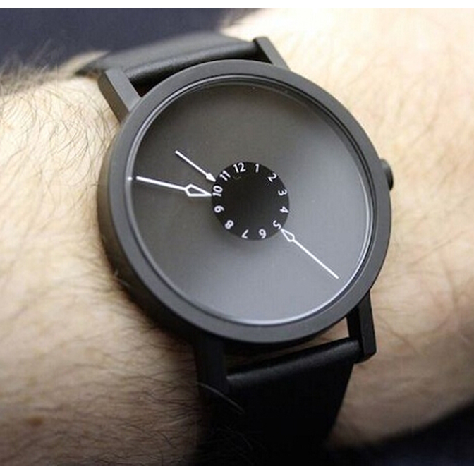 代购正品projects黑色创意手表nadir石英腕表男女款简约手表防水