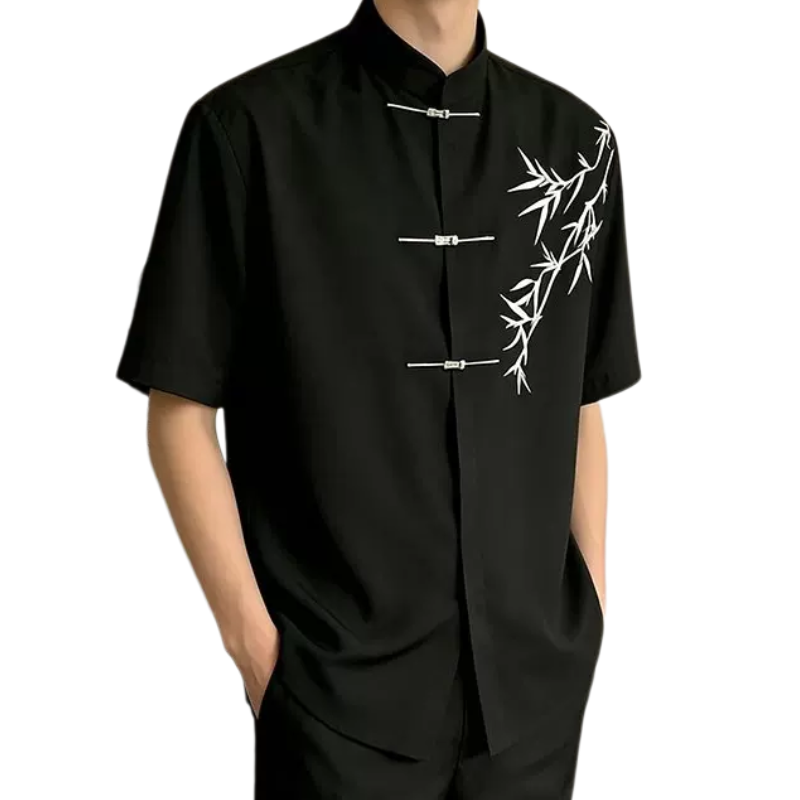 男士新中式衬衫男国风男装2026新款国潮上衣订婚衣服外套衬衣夏季