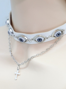 【生动的面容】小众COS项链克苏鲁系眼球恶魔之眼暗黑个性choker