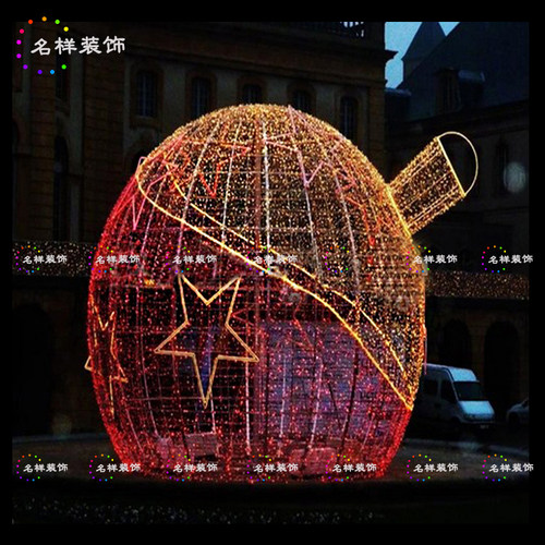 名样商场酒店广场街道led灯光场景造型装饰 球形拱门装饰 定制