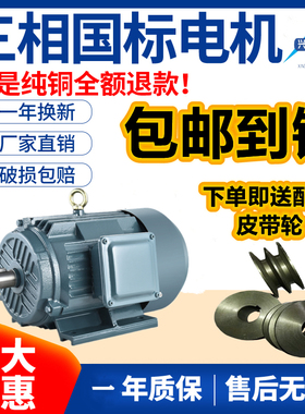 8八级低速700转三相异步电动机交流1.1/1.5/2.2/3/4/5.5-90kw纯铜