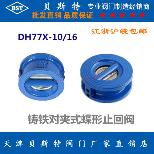 贝斯特阀门对夹止回阀DH77X-10Z 蝶形式止回阀 逆止阀 单向阀