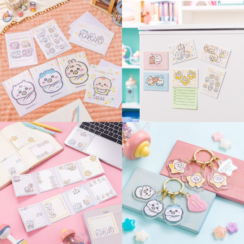 国内现货 chiikawa吉伊卡哇baby宝宝 便签本 文件夹 冰箱贴胶带纸