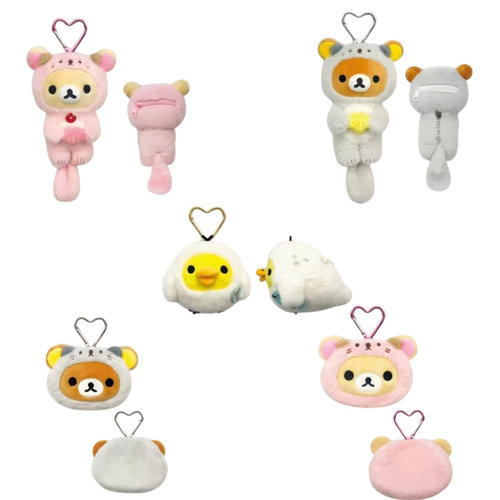 国现/补款  日本轻松熊rilakkuma 树獭系列挂件包 抽绳包