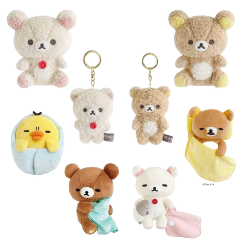 有余/补款！国现日本sanx轻松熊 卷毛 抱枕  晚安系列公仔挂件