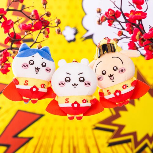 全款预约 8月7日新品日本ckw酸梅超人三小只毛绒挂件