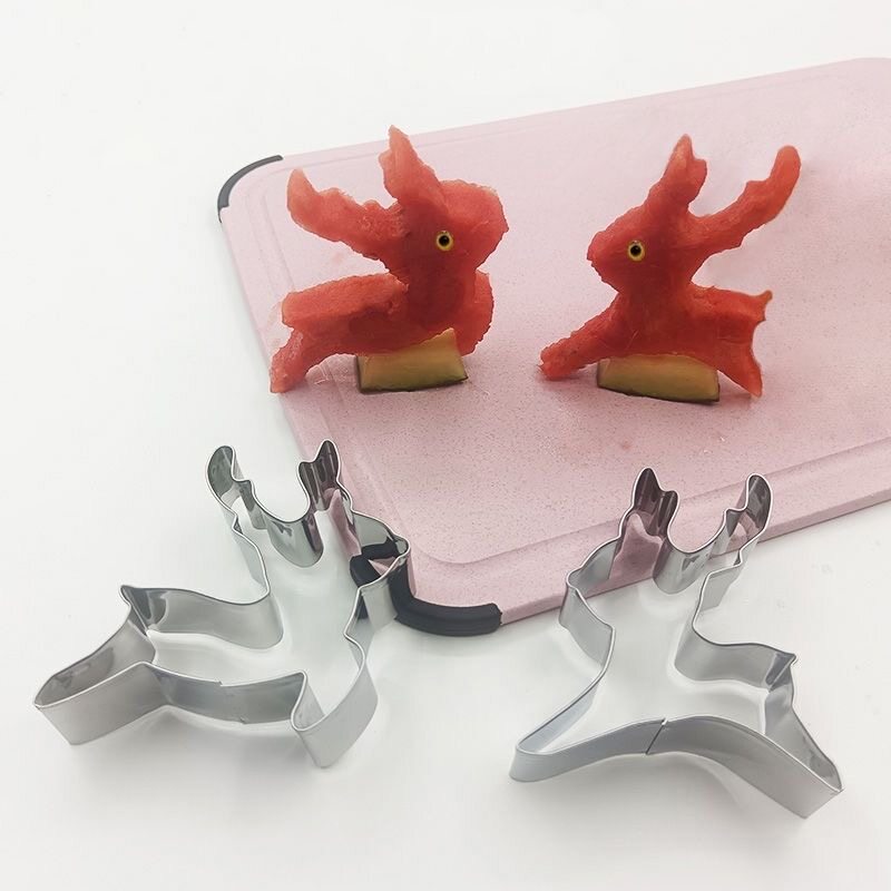 不锈钢饼干模具小鹿压花形状卡通烘培馒头烘焙造型创意入门工具