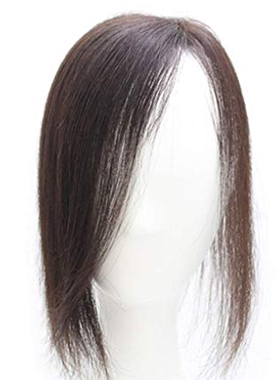 真人发 自然黑 28厘米 发冠底座尺寸：3“ x 4” / 7 x 10cm