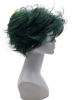 高温丝 短款 绿色外贸假发