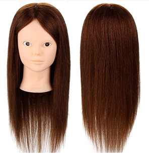 化纤 图片色 长 直发 学生练习头模