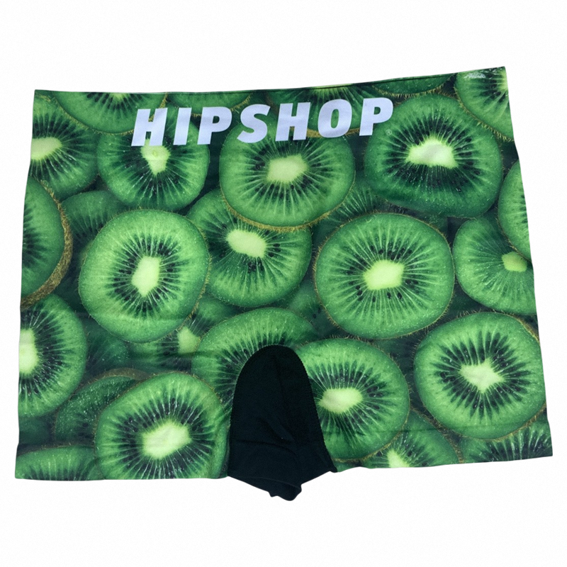 水果印花男内裤hipshop猕猴桃图案男内裤美味诱人中腰速干平角裤