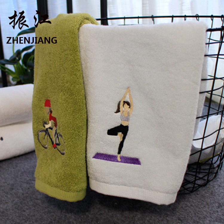 运动毛巾纯棉吸水擦汗速干男健身跑步浴巾专用女情侣成人定制logo