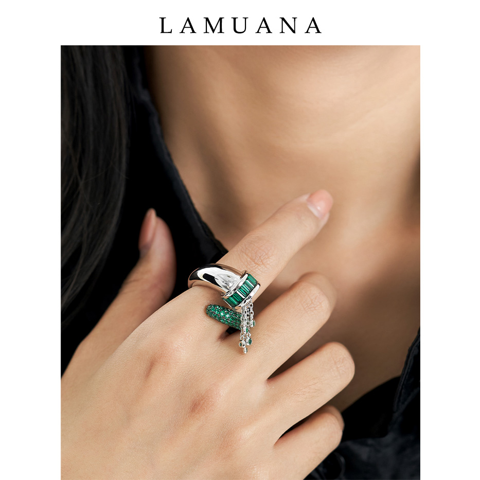 高级感戒指lamuana银戒指轻奢女