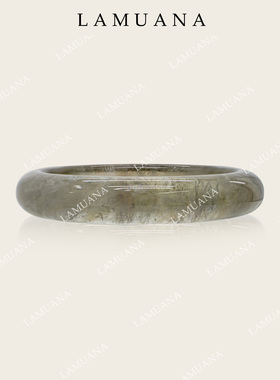 LAMUANA天然绿水晶手镯光泽润滑艺术感肌理天然石手环手链女84486