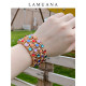 LAMUANA 彩色泡泡琉璃手链复古少女感小众设计感原创首饰女36744