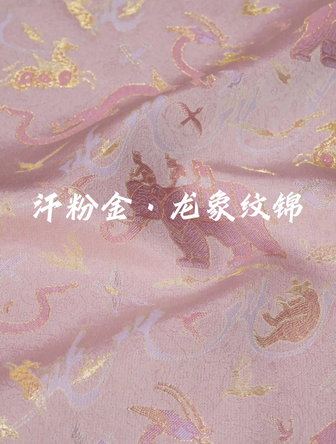上久楷宋锦面料 上林华章·龙象纹锦72%桑蚕丝33姆米马甲外套布料