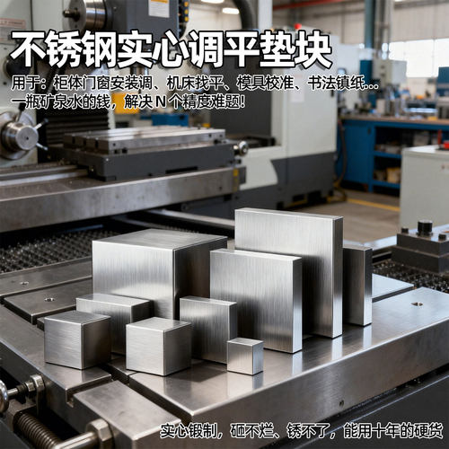304不锈钢立方体实心调平垫块模具校准机床找平工业用金属立方体