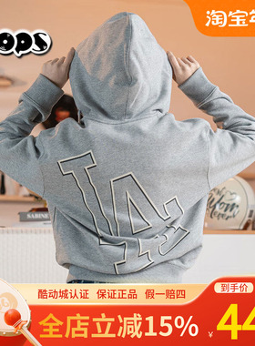 MLB情侣外套男女24年NY镂空大标印花连帽拉链运动3ATRB0544/TRB05