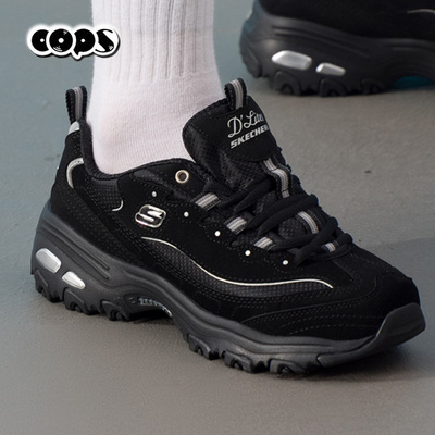 斯凯奇女鞋厚底熊猫鞋轻便运动鞋复古老爹鞋工作鞋休闲鞋66666179