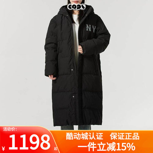 MLB男女NY复古中长款鹅绒羽绒服