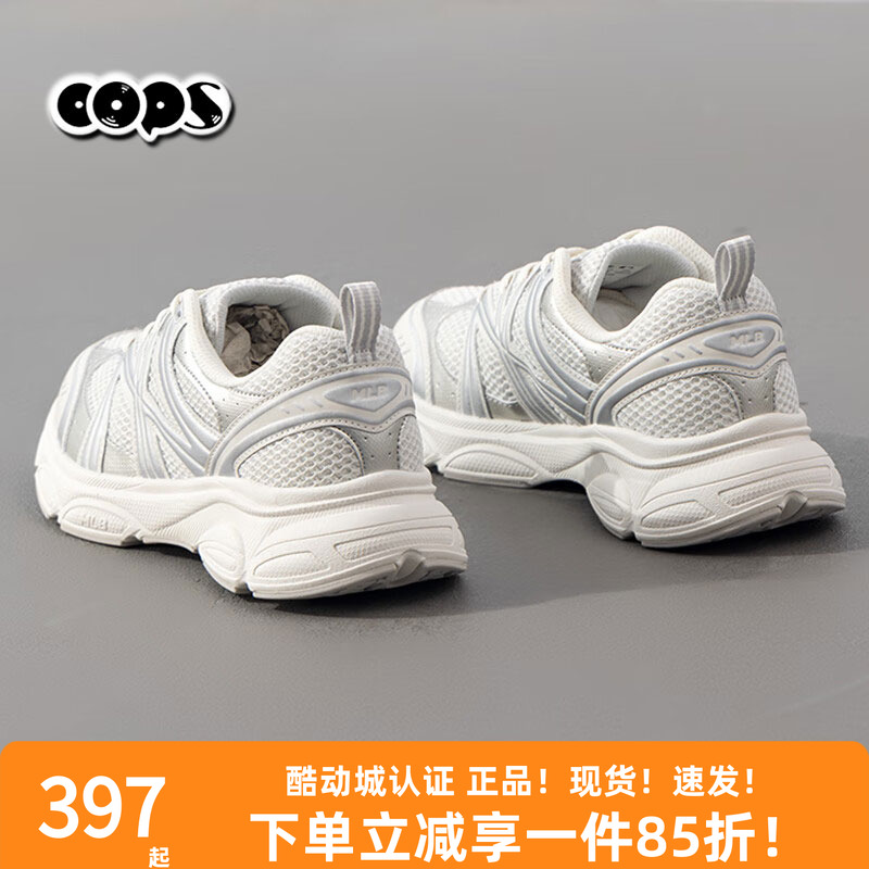 MLB情侣跑鞋男女新款复古网面透气低帮运动休闲鞋3ARNAC24N/RNAC2