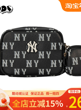 MLB男女包2025新款时尚百搭单肩斜挎包休闲运动包儿童包7ACRM084N