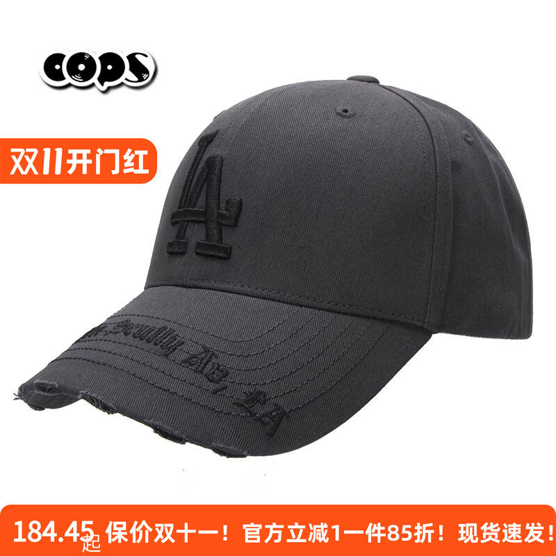 MLB帽子复古棒球帽男女帽中性弯檐鸭舌帽时尚百搭显脸小3ACPKP02N