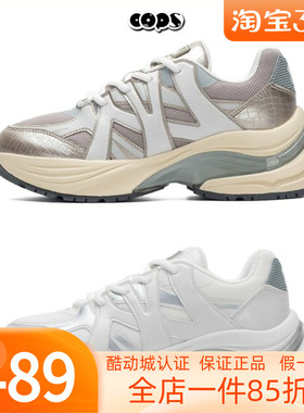 MLB正品男女情侣24款老花复古厚底增高运动跑步鞋3ARNPDL4N/RNPDL