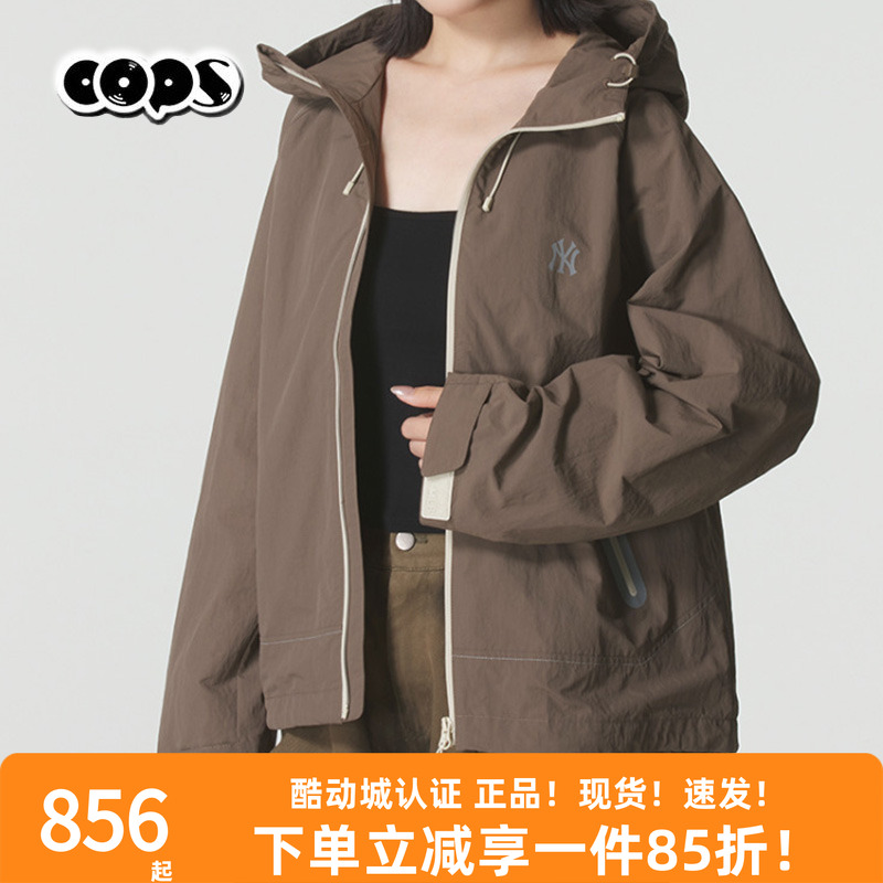 MLB外套男女同款2025秋季新款梭织夹克情侣运动休闲外套3AWJB0454