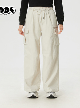 MLB2026新款男女工装裤梭织阔腿运动休闲长裤宽松直筒裤3FWPV0161