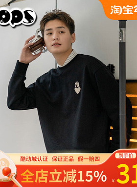 MLB男女情侣卫衣24新款NY爱心刺绣圆领运动休闲套头衫3AMTH9144
