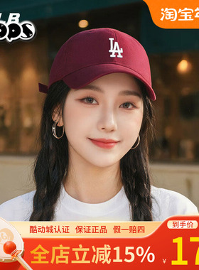 MLB棒球帽24款NY男女运动防晒情侣刺绣标宽檐红色鸭舌帽3ACP7701N