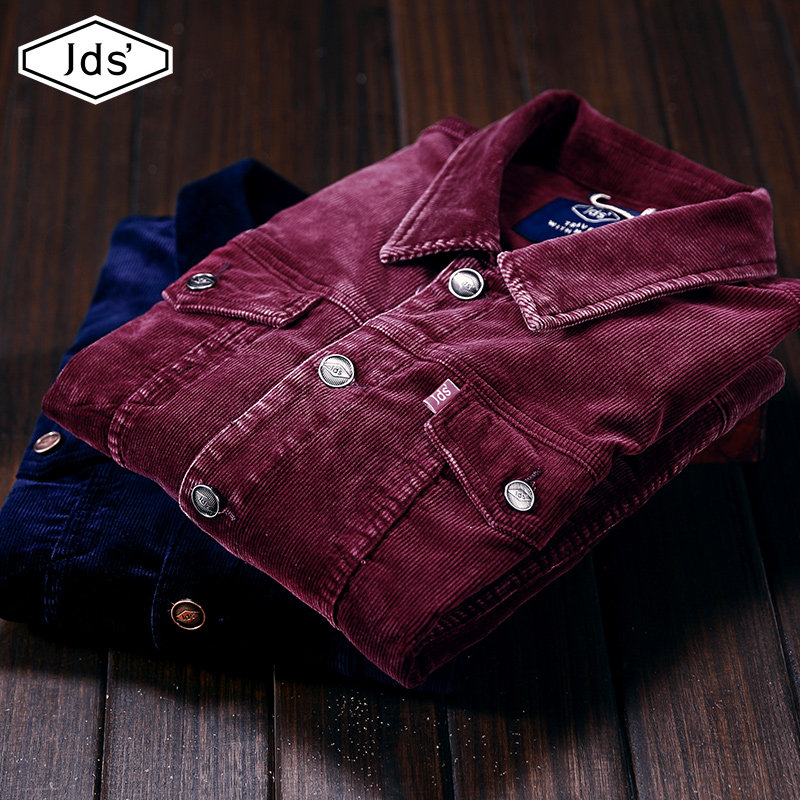 Spring shirt Korean Edition Trend solar system Versatile Long sleeve leisure time shirt corduroy coat Solid jacketin the Men's clothing, Jacket  category - from Buy2taobao.com to provide professional Taobao agent buy service