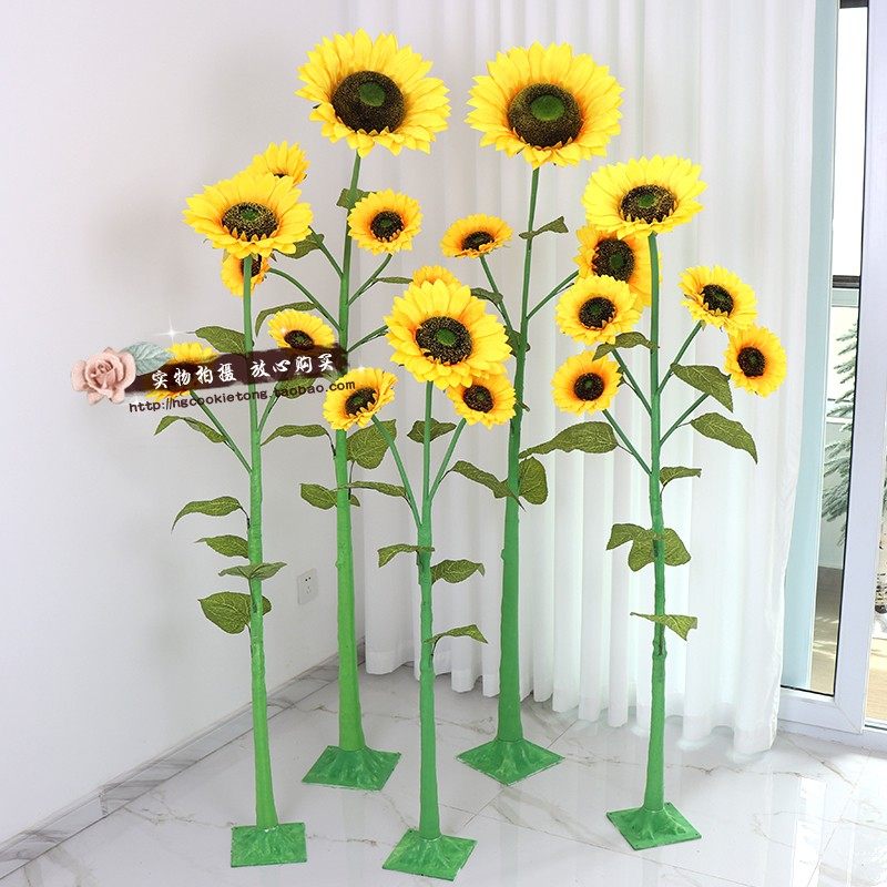 仿真向日葵太阳花假花绢花客厅落地高枝摆放花校园装饰仿真向日葵,家居饰品,仿真花/假花,淘宝优惠券,粉丝福利购,淘宝优惠卷