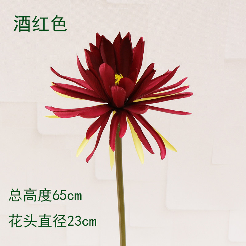 仿真花昙花 婚庆插花婚礼点缀单支大朵假昙花 手持道具莲花彼岸花
