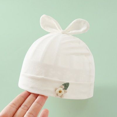 婴儿纯棉轻薄无骨胎帽弹性大