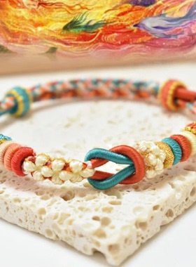 敦煌配色手绳中国风彩绳手链