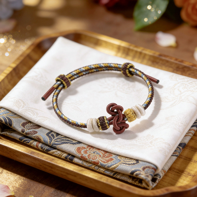 手工编织绳文昌结转运手链